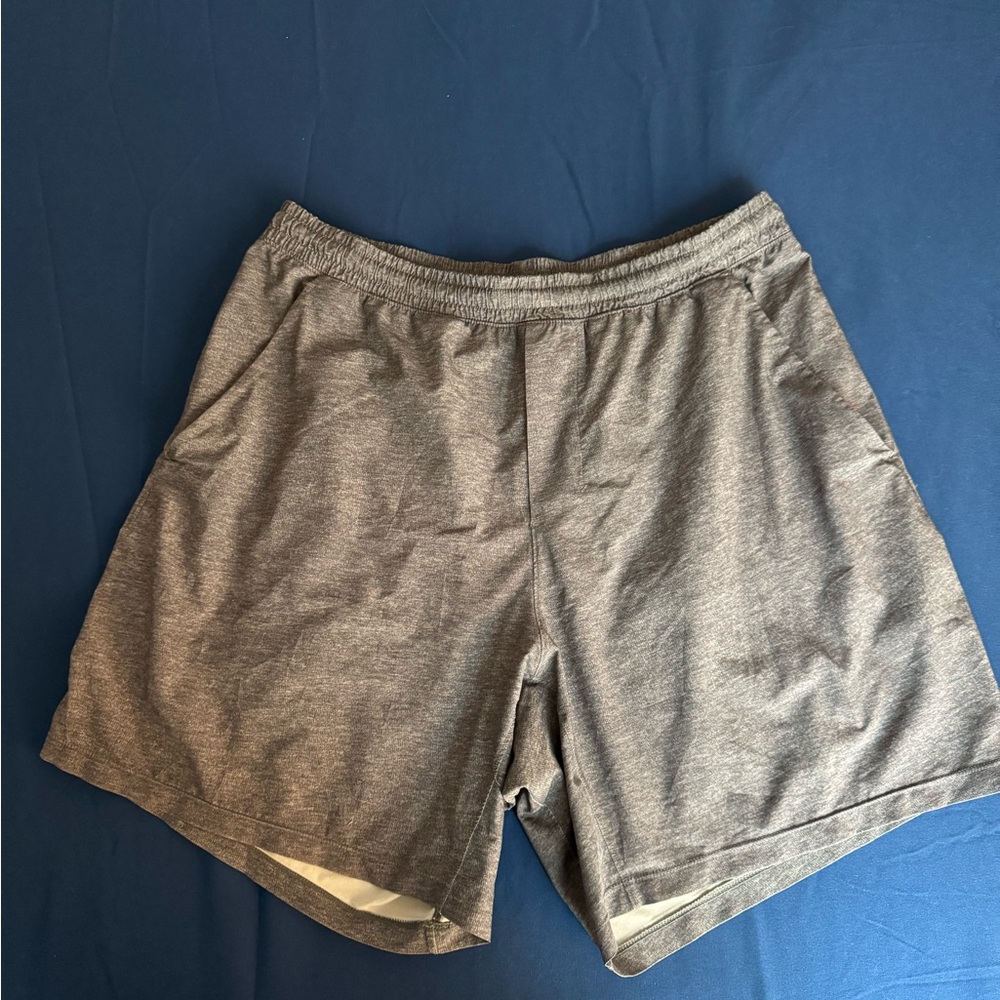 Lululemon Athletica Gray Men's Pacebreak Linerless Shorts 7”